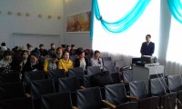 Профориентационная работа регионально-мобильной группы  Абайского района в поселке Топар