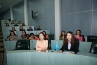 Студенты и преподаватели экономического университета Караганды поддержали новую доктрину партии «НурОтан»