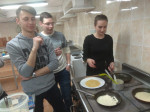 Master class on cooking pancakes