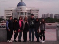 The trip to Astana. Getting students BSU with the sights of the capital of Kazakhstan